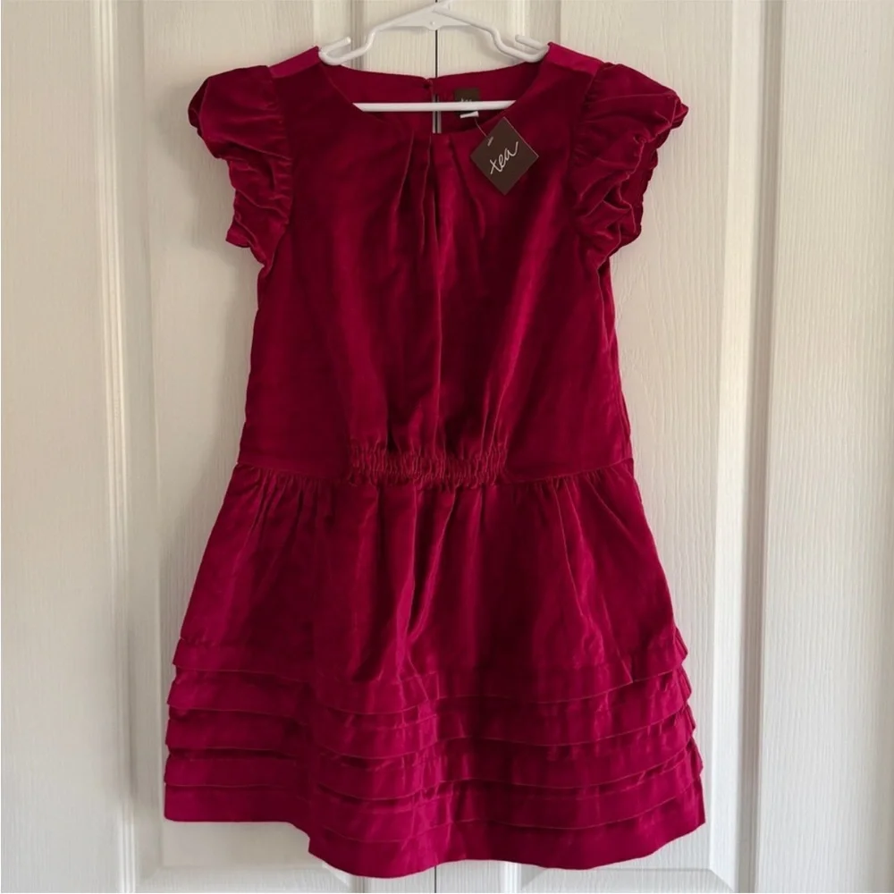 NWT Tea Collection Red Velvet Dress
